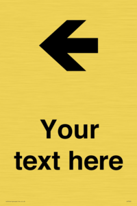 IV7090: Custom Directional signage arrow left