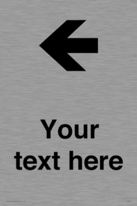 IV7090: Custom Directional signage arrow left