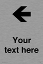 IV7090: Custom Directional signage arrow left