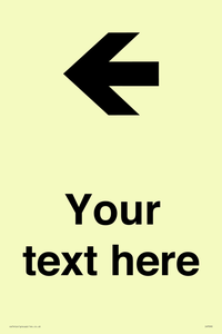 IV7090: Custom Directional signage arrow left