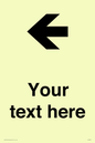 IV7090: Custom Directional signage arrow left