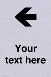 IV7090: Custom Directional signage arrow left