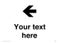 IV7090: Custom Directional signage arrow left