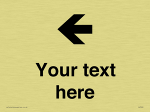 IV7090: Custom Directional signage arrow left