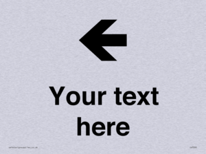 IV7090: Custom Directional signage arrow left