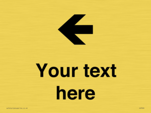 IV7090: Custom Directional signage arrow left