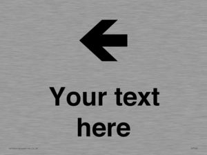 IV7090: Custom Directional signage arrow left
