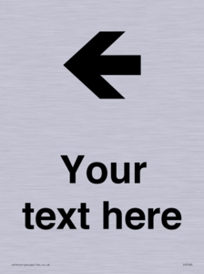 IV7090: Custom Directional signage arrow left