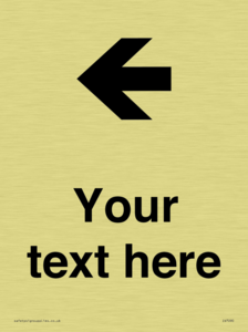 IV7090: Custom Directional signage arrow left