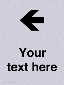 IV7090: Custom Directional signage arrow left