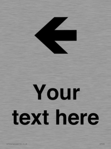 IV7090: Custom Directional signage arrow left