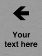 IV7090: Custom Directional signage arrow left
