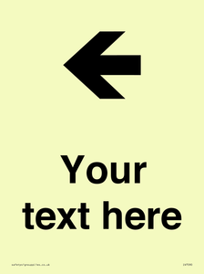 IV7090: Custom Directional signage arrow left