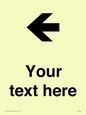 IV7090: Custom Directional signage arrow left