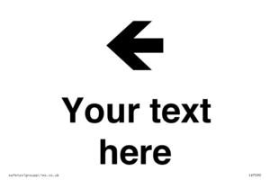 IV7090: Custom Directional signage arrow left