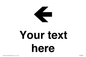 IV7090: Custom Directional signage arrow left