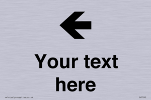 IV7090: Custom Directional signage arrow left