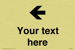IV7090: Custom Directional signage arrow left