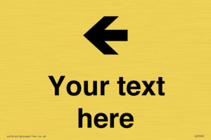 IV7090: Custom Directional signage arrow left