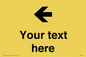 IV7090: Custom Directional signage arrow left