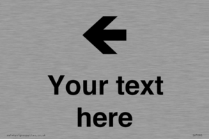 IV7090: Custom Directional signage arrow left