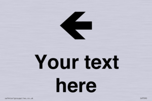 IV7090: Custom Directional signage arrow left
