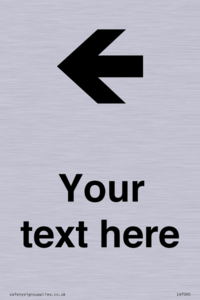 IV7090: Custom Directional signage arrow left