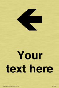 IV7090: Custom Directional signage arrow left