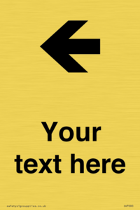 IV7090: Custom Directional signage arrow left