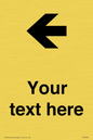 IV7090: Custom Directional signage arrow left