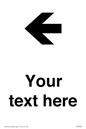 IV7090: Custom Directional signage arrow left