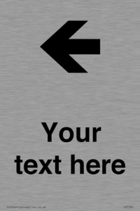 IV7090: Custom Directional signage arrow left