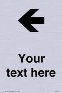 IV7090: Custom Directional signage arrow left