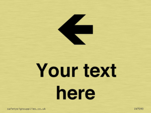 IV7090: Custom Directional signage arrow left