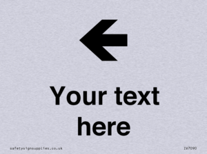 IV7090: Custom Directional signage arrow left