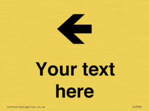 IV7090: Custom Directional signage arrow left