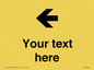 IV7090: Custom Directional signage arrow left