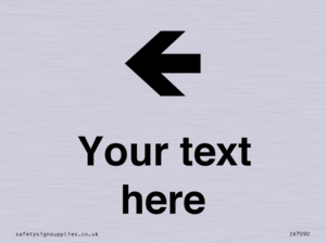 IV7090: Custom Directional signage arrow left