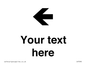 IV7090: Custom Directional signage arrow left
