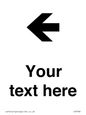 IV7090: Custom Directional signage arrow left