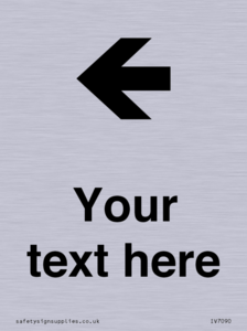 IV7090: Custom Directional signage arrow left