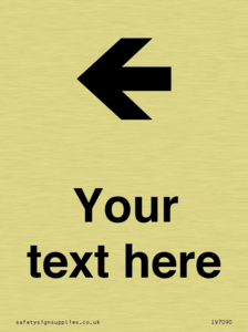 IV7090: Custom Directional signage arrow left