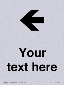 IV7090: Custom Directional signage arrow left