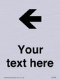 IV7090: Custom Directional signage arrow left