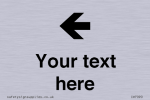 IV7090: Custom Directional signage arrow left