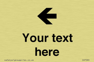 IV7090: Custom Directional signage arrow left