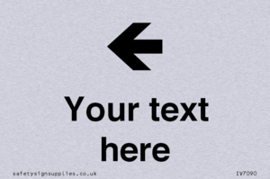 IV7090: Custom Directional signage arrow left