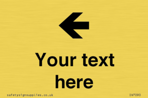 IV7090: Custom Directional signage arrow left