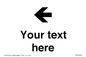 IV7090: Custom Directional signage arrow left