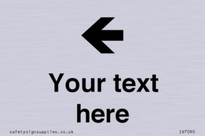 IV7090: Custom Directional signage arrow left